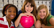 Children bowling